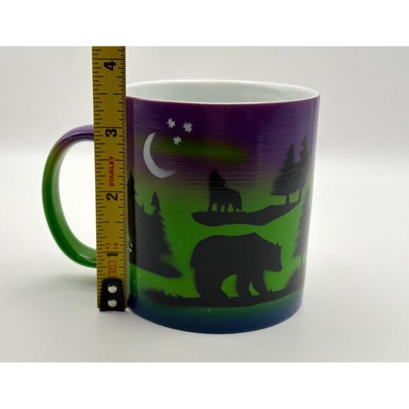 Joseph Oregon Wildlife Silhouettes Coffee Mug Cup Forest Night Scenes - Picture 6 of 8